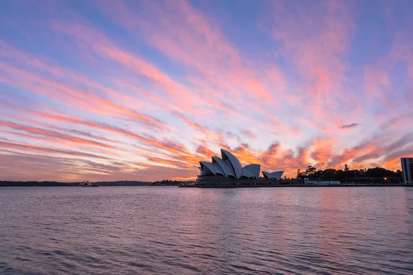 Sydney Opera House Sydney Austrália ao nascer do sol — Fotografia de Stock