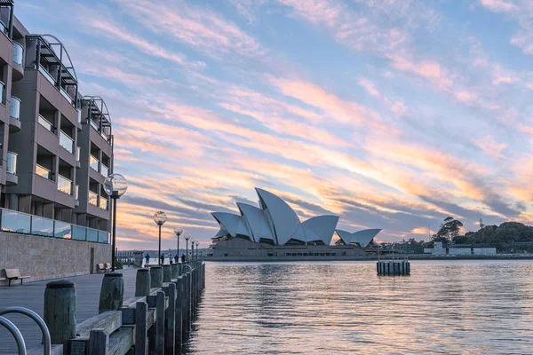 Sydney Opera House Sydney Australia al amanecer — Foto de Stock