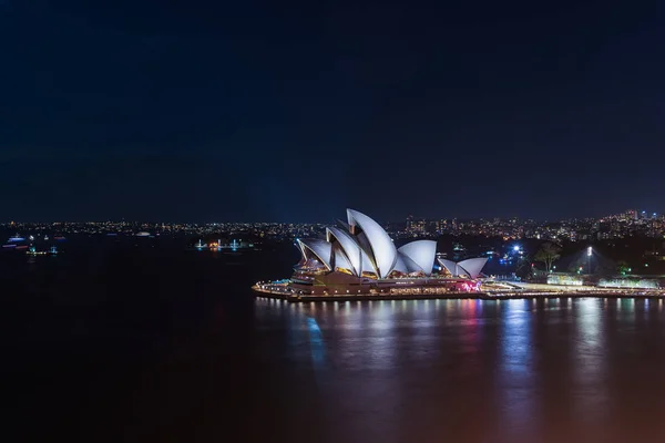 Sydney Opera House Sydney Australia por la noche  . — Foto de Stock