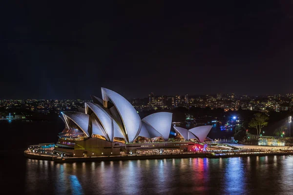 Sydney Opera House Sydney Australia por la noche  . — Foto de Stock