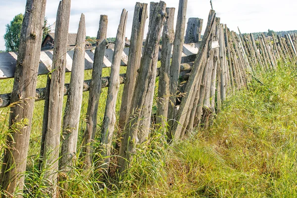 Gammalt trästaket — Stockfoto