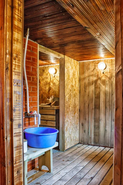 Interior a rustic bath — Stock Photo, Image