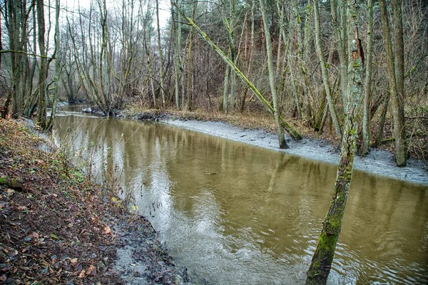 River in late autumn — Stock Photo, Image