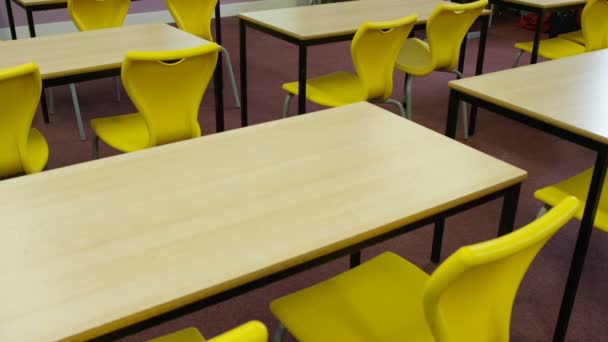 Interior del aula escolar — Vídeo de stock