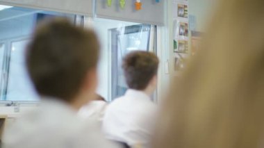 students asking questions