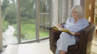 üst düzey Bayan bir kitap okuma 