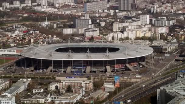 Vista Aérea Del Estadio Deportivo Stade France Cerca París — Vídeos de Stock