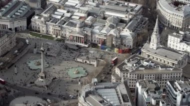 4 k hava uçuş yukarıda Leicester Meydanı ve çevresi merkezi Londra, İngiltere