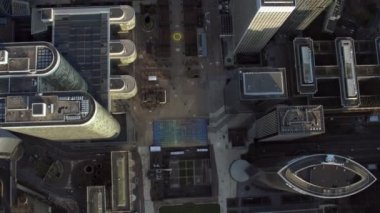 4 k hava çatı görünümü iş içinde gökdelenler ve Binalar ilçe Paris