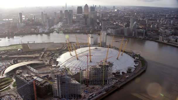 Londen Februari 2017 Luchtfoto Van Londen Entertainment Venue Arena Het — Stockvideo