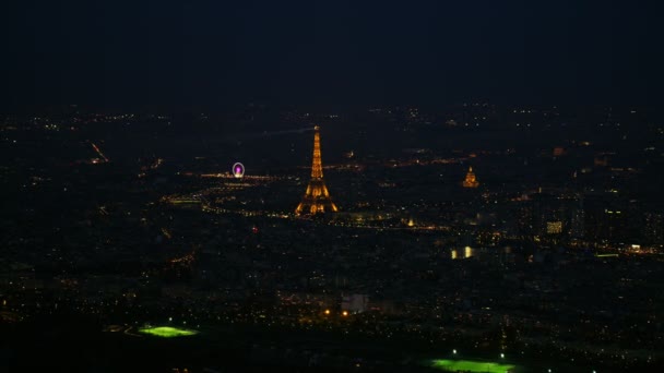 Paris März 2017 Panoramische Luftaufnahme Von Paris Mit Hotel National — Stockvideo