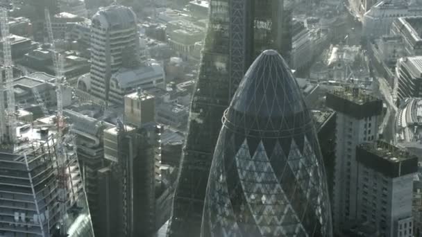 Londres Février 2017 Vue Aérienne Paysage Urbain Londres Avec Certains — Video