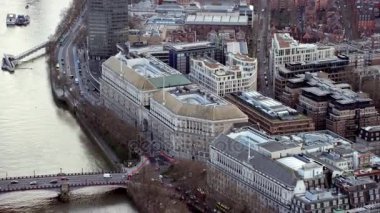 Londra'nın Thames House, İngiliz güvenlik hizmeti olarak da bilinir MI5 merkezinin yukarıda 4 k havadan görünümü.