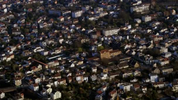 Aerial View Residential Housing District Paris — Stock Video