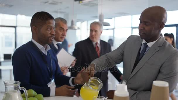 Řízení Skupiny Obchodní Seminář Mluví Networking — Stock video