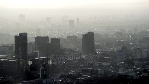 Veduta Aerea Londra Del Tamigi Con Alcuni Dei Monumenti Più — Video Stock