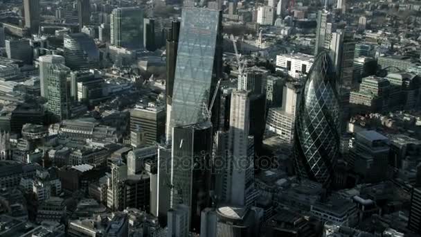 London Februari 2017 Flygfoto London Stadsbilden Med Några Stadens Mest — Stockvideo