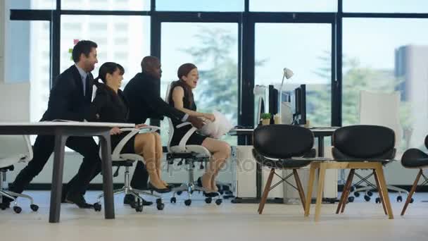 Fun Business Group Racing Chairs Office — Stok Video