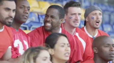 4k izlerken kalabalık spor oyunu onların Takıma tezahürat Stadyumu