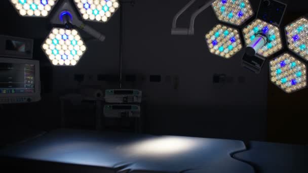 Interior View Empty Operating Theater Modern Hospital — Stock Video