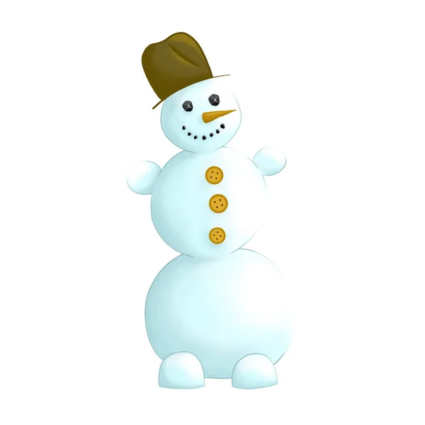 Noel kardan adam ile portakal düğme resmi