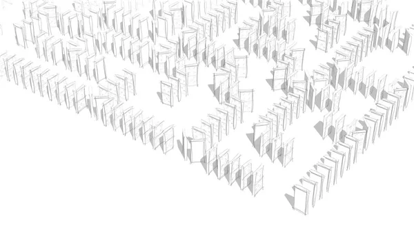 domino parçaların illüstrasyon labirent