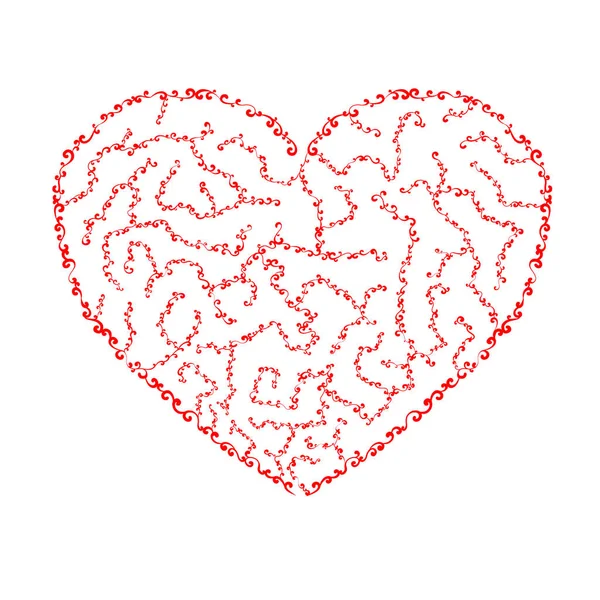 Ajur labirent kalp resmi Sevgililer günü tatil