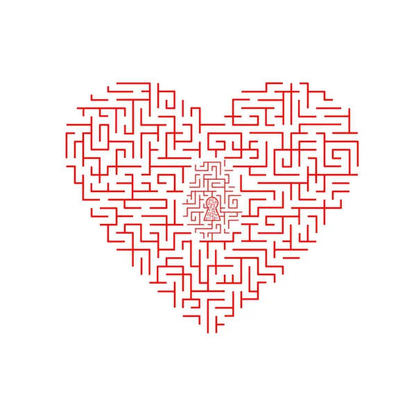 Sevgililer Günü'labirent ' nın kalbinde çizimi