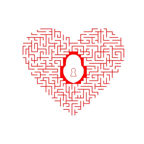 Sevgililer Günü'labirent ' nın kalbinde çizimi