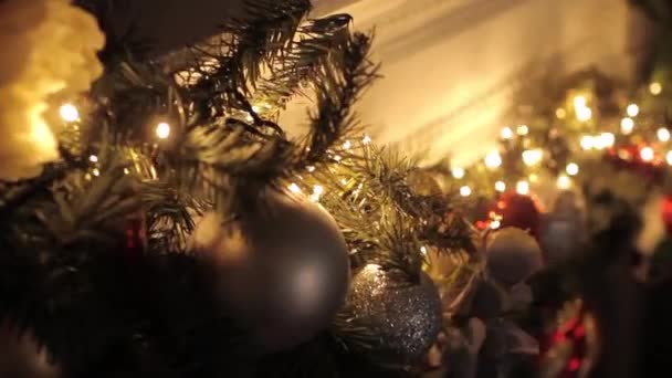 Christmas Garland Over The Fireplace Stock Video C Mignon 138726716
