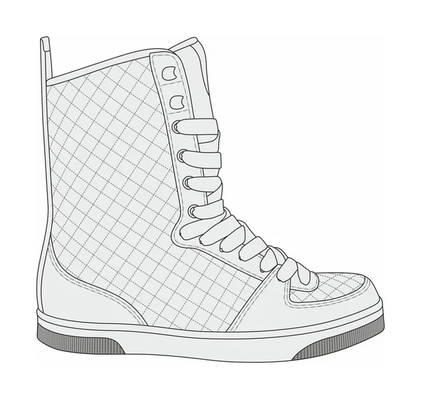 Modern stylish sneakers — Stock Vector