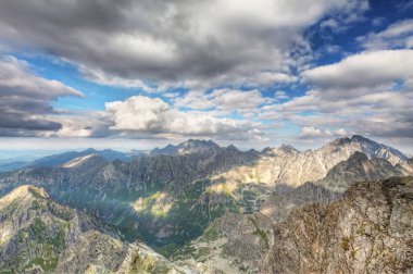 Yüksek üzerinde görüntülemek Tatra Dağları, Slovakya, Avrupa