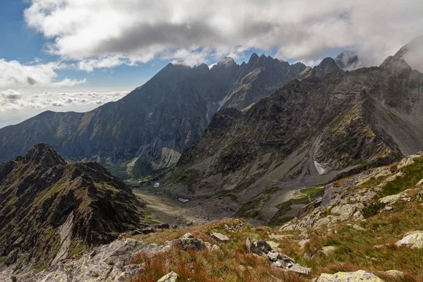 View on high Tatra Mountains from Jahnaci stit peak, Slovakia, Europe — Stock Photo, Image