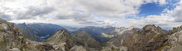 Panoramic view on high Tatra Mountains, Slovakia, Europe — Stock Photo, Image