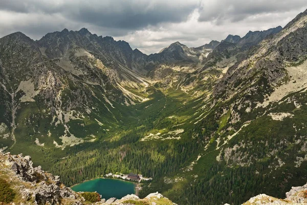Popradske pleso lake valley in High Tatra Mountains, Slovakia, Europe — Stock Photo, Image