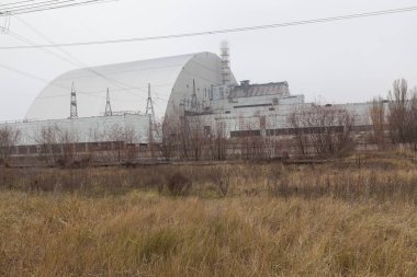 Çernobil, Ukrayna. Chernobyl nükleer santral 4 blok