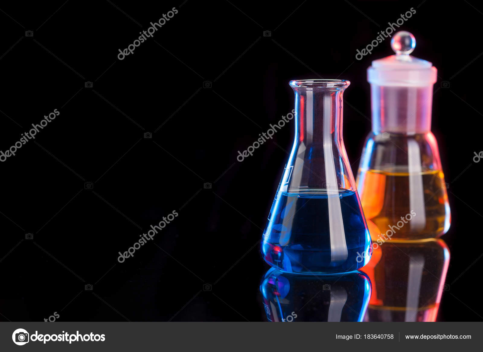 The Chemistry Lab background. Various glass chemistry lab equipment Stock  Photo by ©Stramyk 183640758