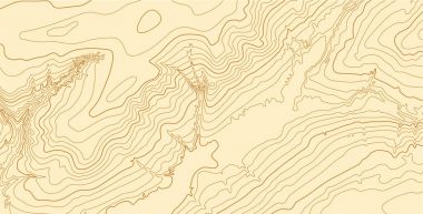 Kahverengi renklerde soyut vektör topografik haritası