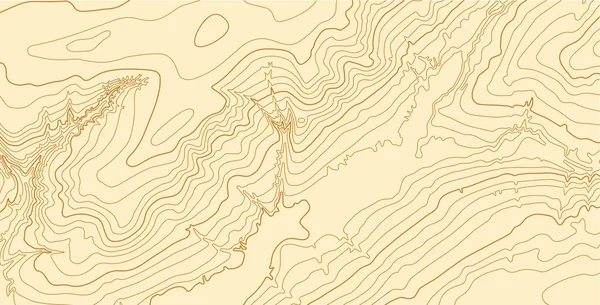 Carte topographique vectorielle abstraite en couleurs marron — Image vectorielle