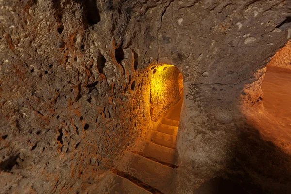 Underground city in Derinkuyu. — Stock Photo, Image