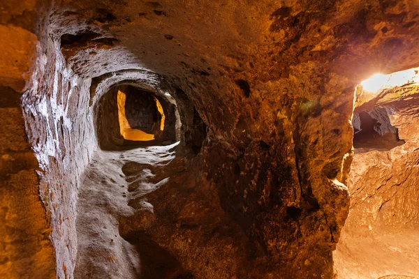 Underground city in Derinkuyu. — Stock Photo, Image