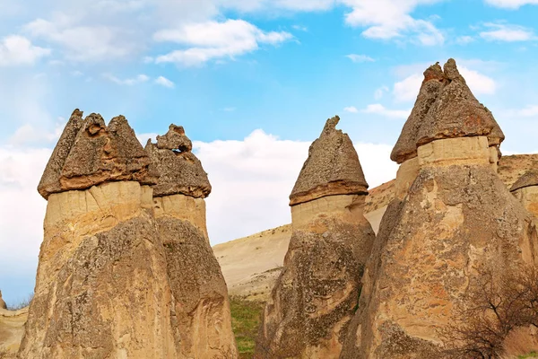 Fairy houses stone cliffs — Stock Photo, Image