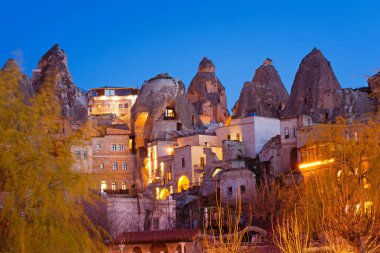 Gece Göreme city, Türkiye