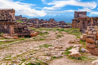 Antik kent, Hierapolis Pamukkale, Türkiye yakın kalıntıları