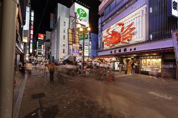 Osaka, Japón - 03 de septiembre de 2019: zona comercial nocturna Dotonbori. Osaka, Japón . —  Fotos de Stock