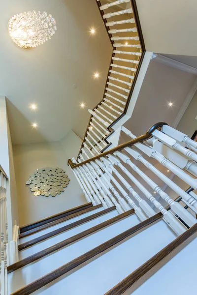Escadas de madeira Design de interiores — Fotografia de Stock