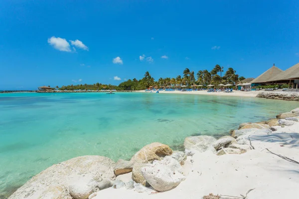 Flamingo beach at Aruba island — Stock Photo, Image