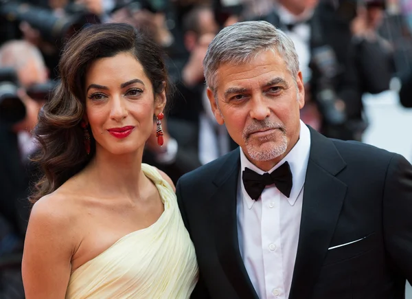 George Clooney, Clooney Amal — Foto de Stock