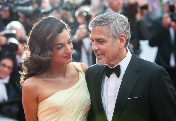 Джордж Клуні, Амаль Клуні — стокове фото