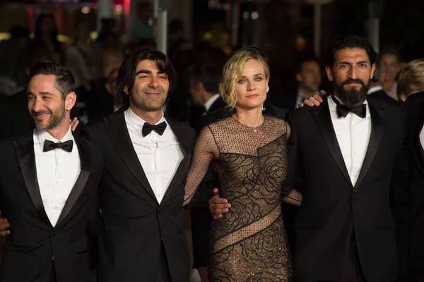 J. Krisch, S. M. Chancrin, D. Moschitto, Fatih Akin, Diane Kruger — Zdjęcie stockowe